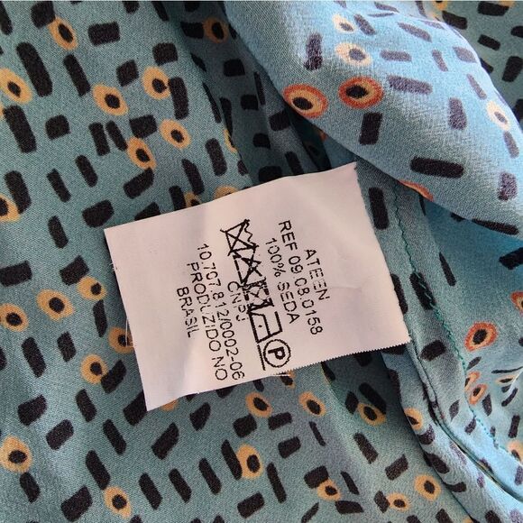 ATEEN SILK asymmetrical boho skirt and blouse made in Brazil - Picture 15 of 16